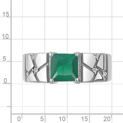 Кольцо 65012109А.5 Серебро  Фото 2